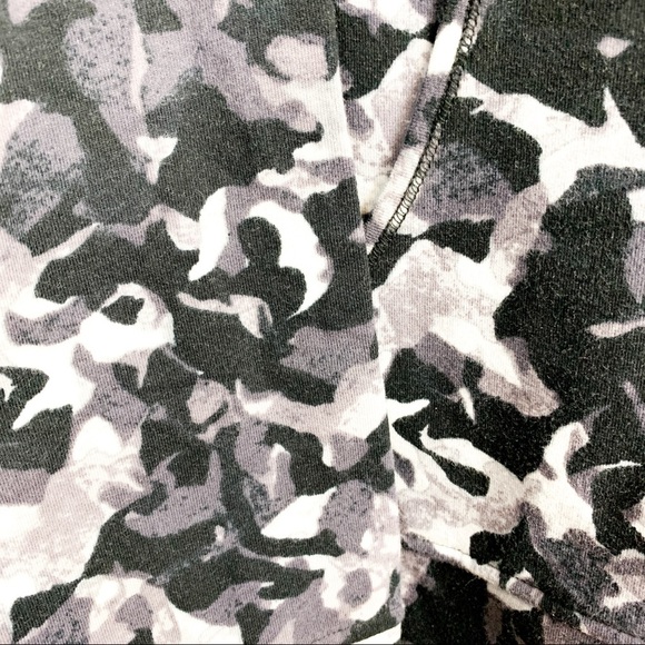 Grey & Black Camo Athletic Zip Up Hoodie - Picture 4 of 9